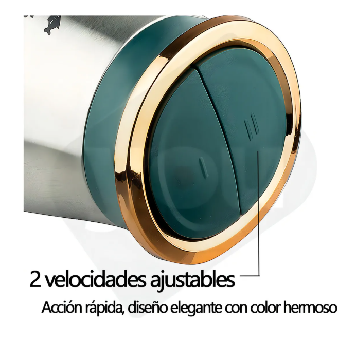 Foto 5 pulgar | Procesador De Alimentos Con 4 Cuchillas 2 Vel Picador 2l  Color Plata / Verde Marino