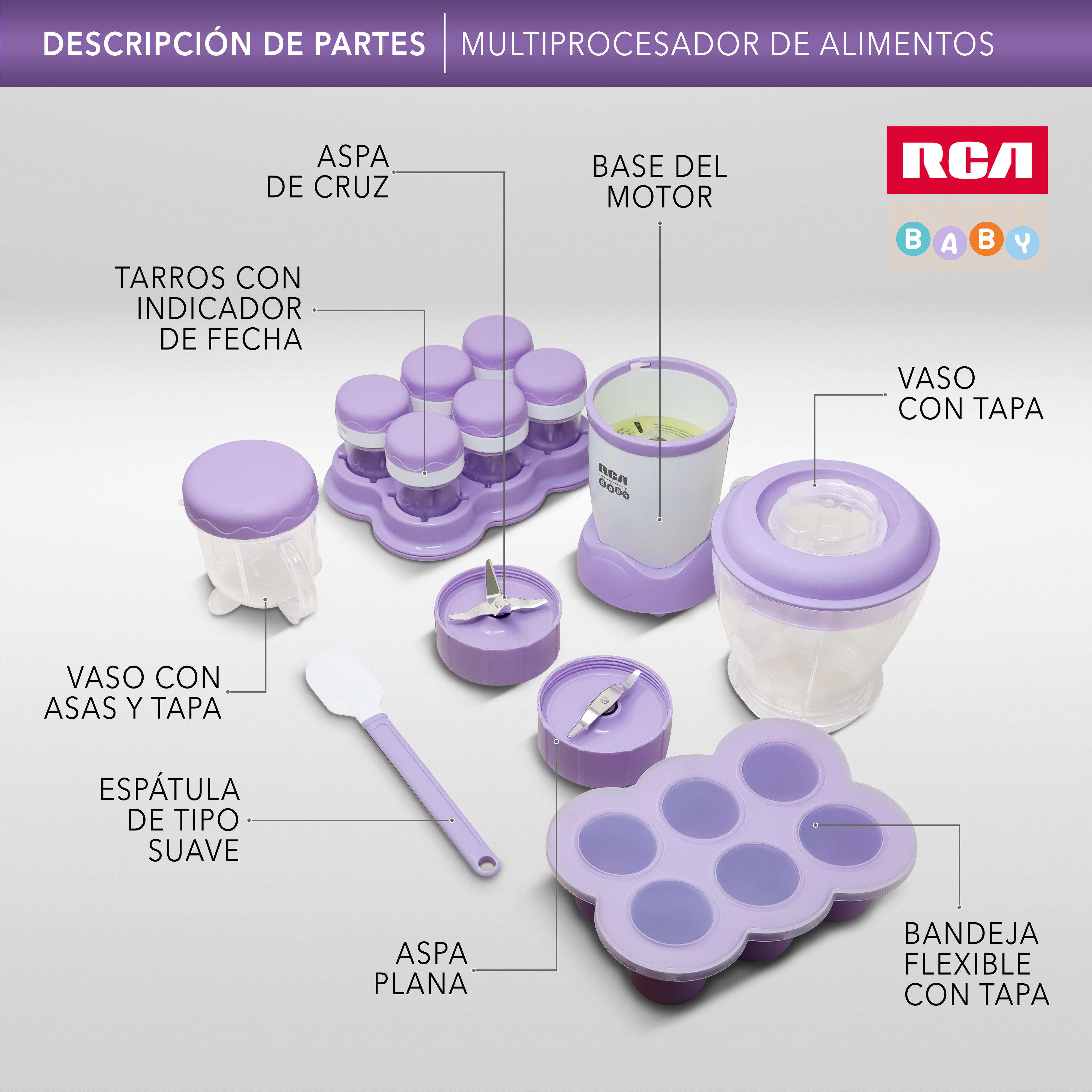 Foto 6 pulgar | Procesador de Alimentos Rca Rc-nbb