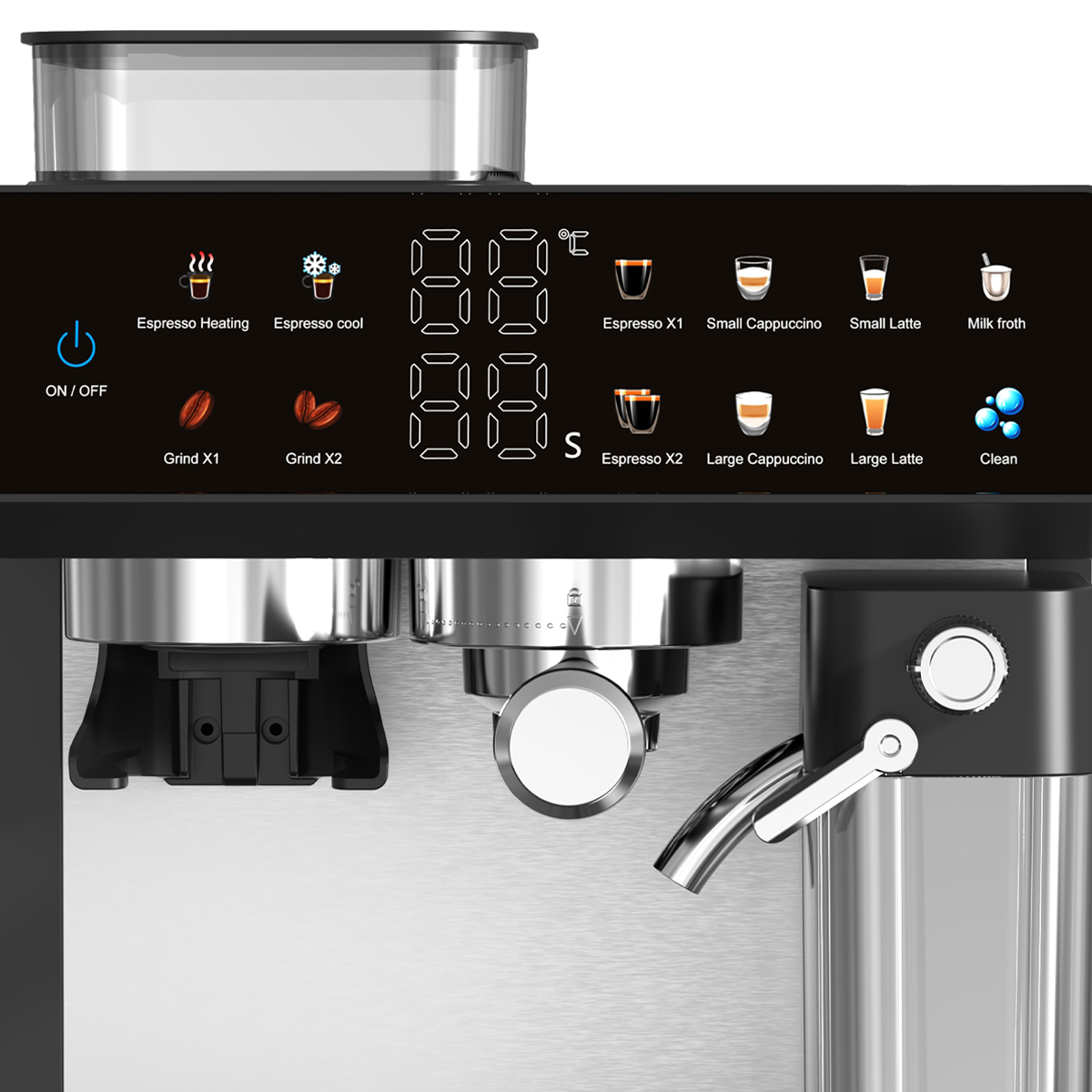 Foto 7 pulgar | Cafetera Semiautomática Con Molino 1350 W Bogner