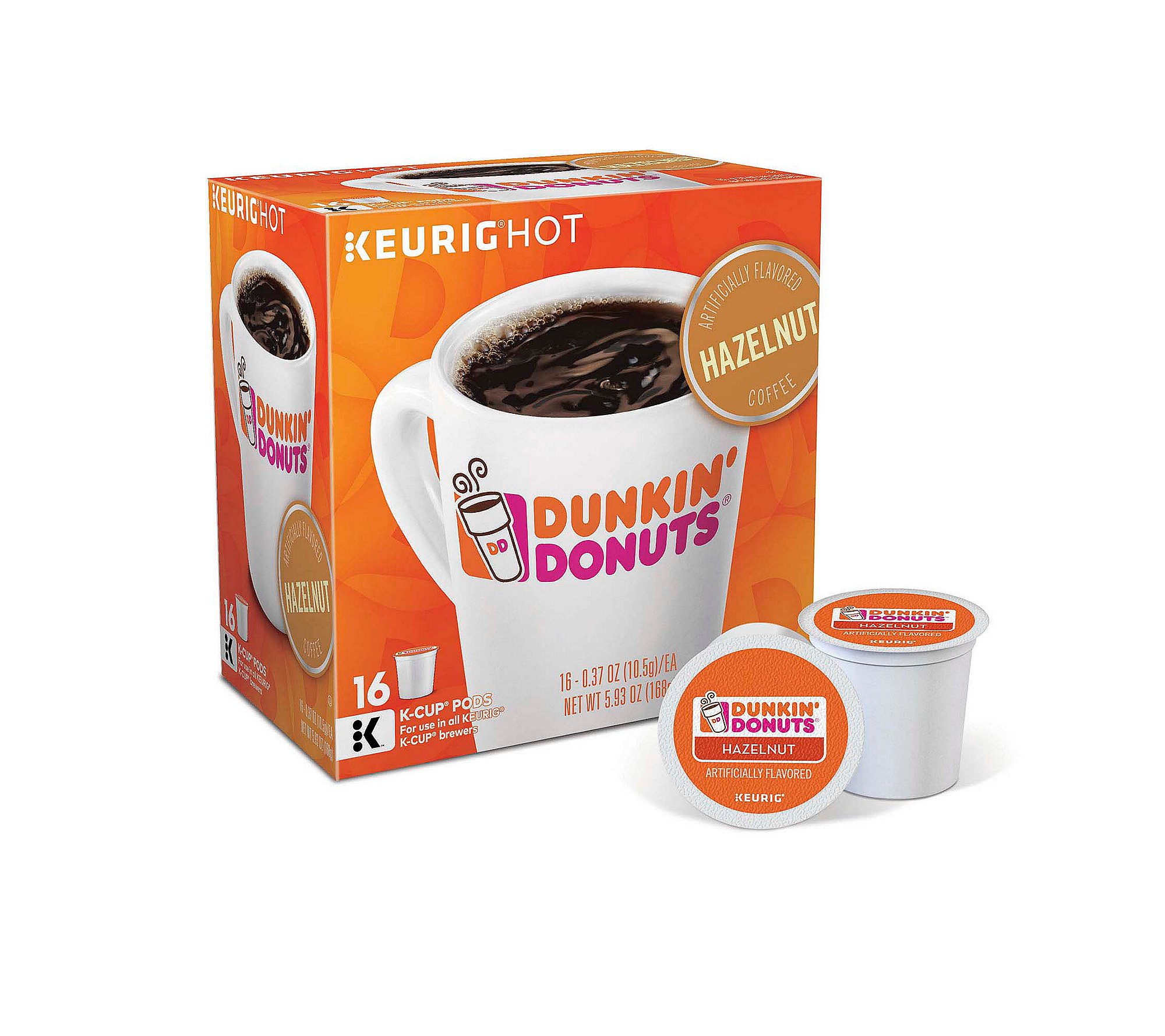 Foto 2 pulgar | Café K-Cup Pods Dunkin' Hazelnut Keurig 16 Unidades - Venta Internacional