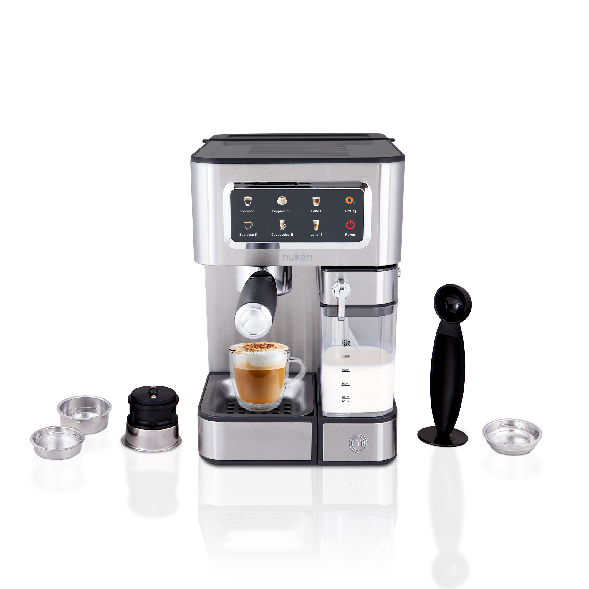 Foto 2 pulgar | Máquina Automática Barista+ Masterchef By Hukën Mk-ecm-mt Acero 15 Bares