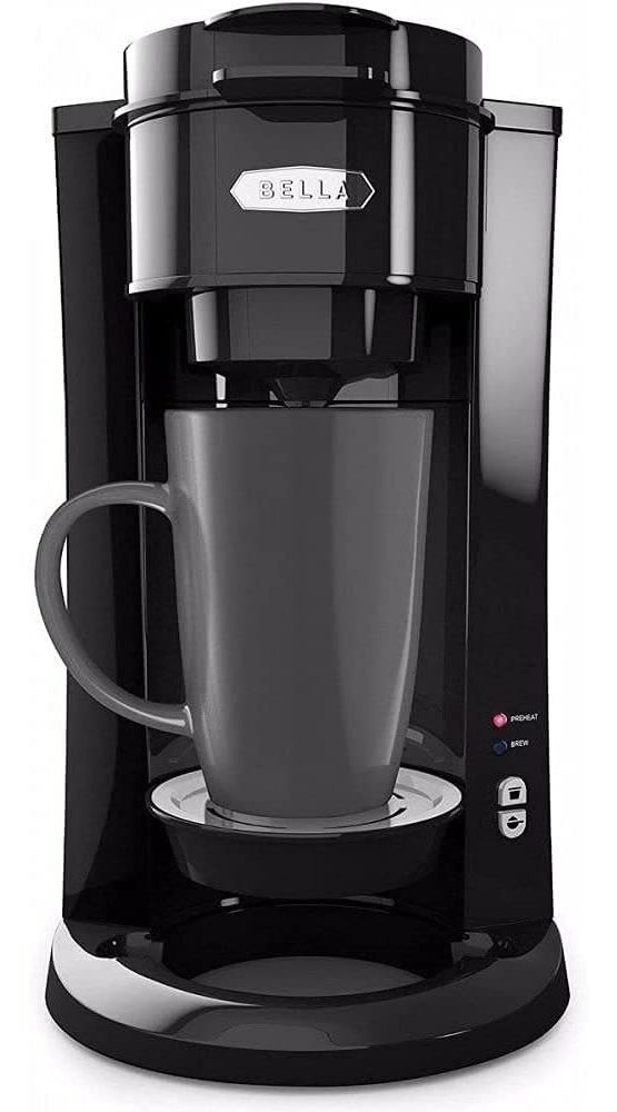 Bella  Cafetera 1 Taza Dual  Filtro Reutilizable Tsk1175r3b