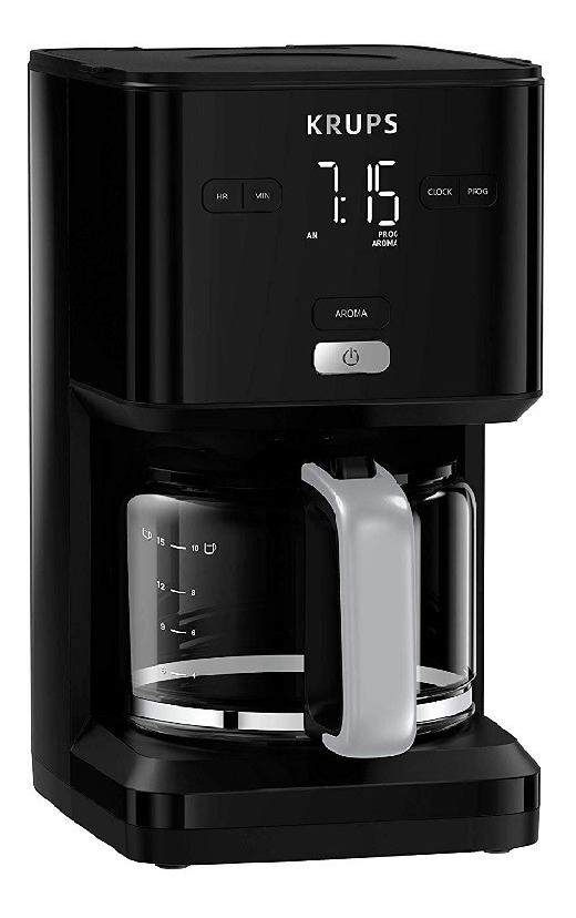 Foto 2 pulgar | Cafetera 12 Tazas Krups Smart'n Light Km6008mx Negro