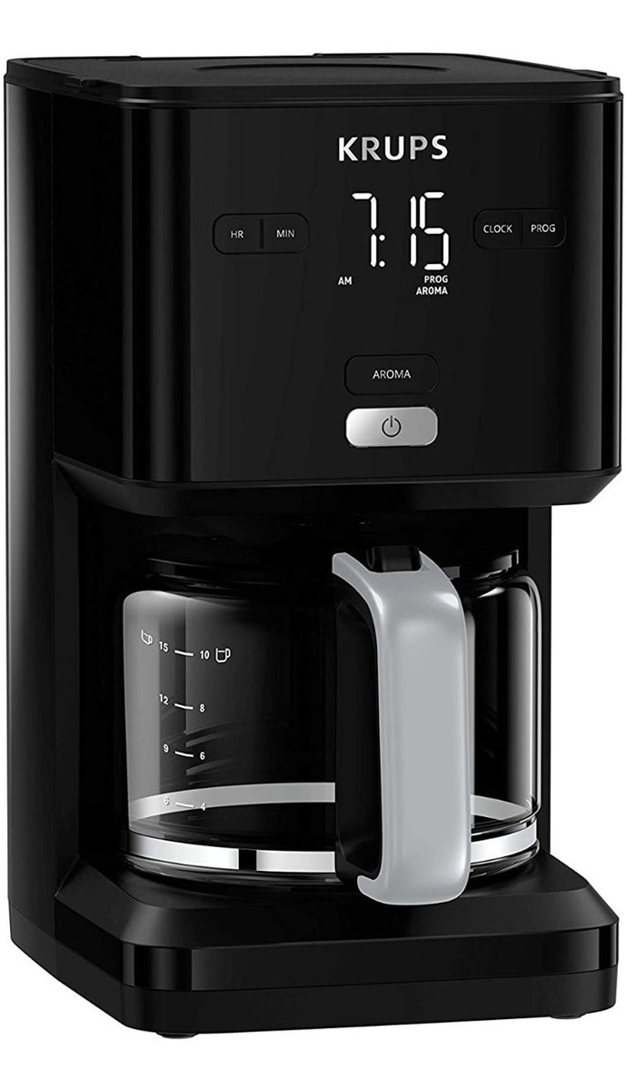 Foto 2 pulgar | Cafetera 12 Tazas Krups Smart'n Light Km6008mx Negro