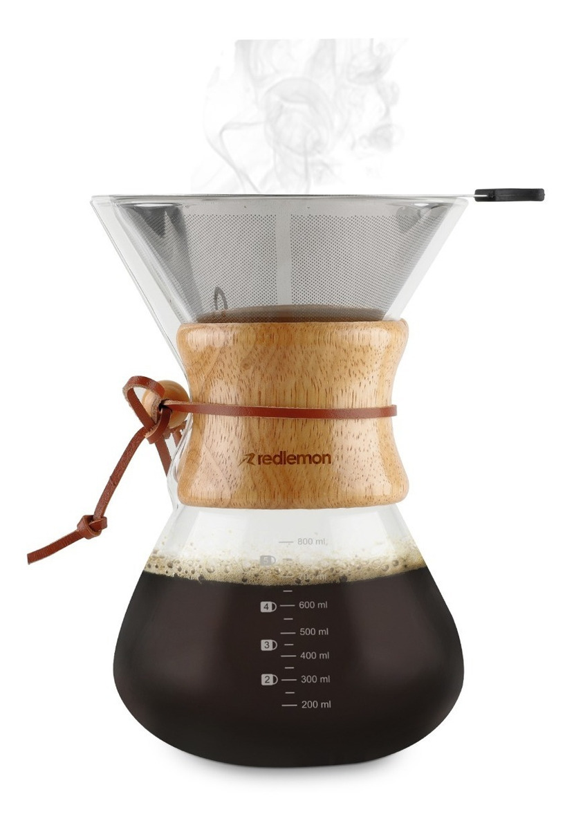 Cafetera Individual Chemex Grande 800ml Cafe Molido Redlemon