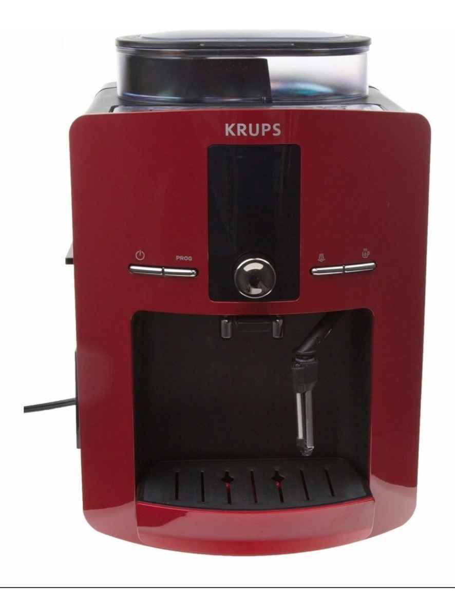 Cafetera Krups Ea825511 Roja Maquina Expreso Capuchino Auto