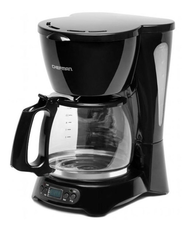 Cafetera Programable Chefman 12 Tazas Negra