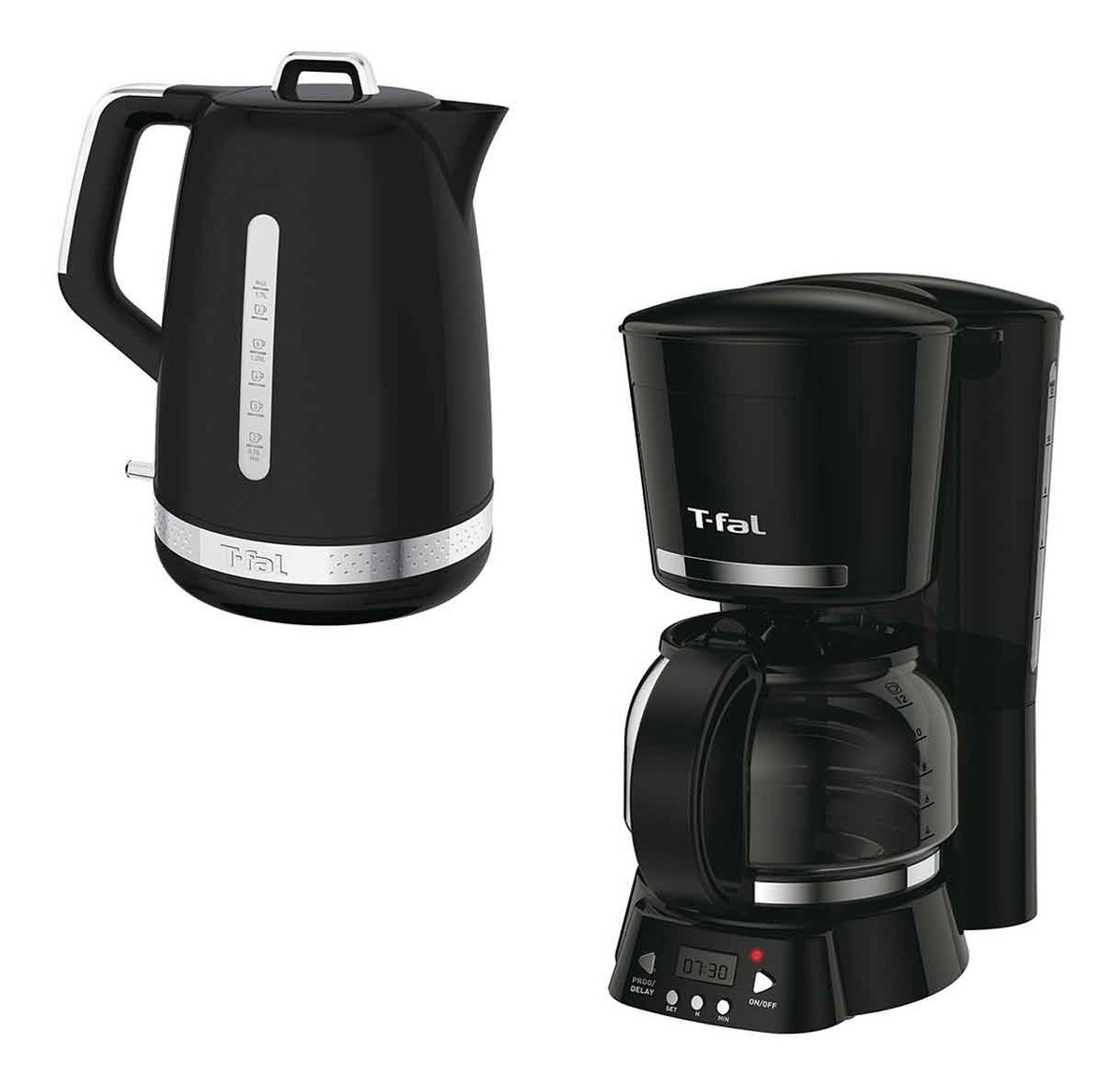 Set Café Y Té Tfal Cm513850m Hervidor 1.7l Y Cafetera 12 Tza