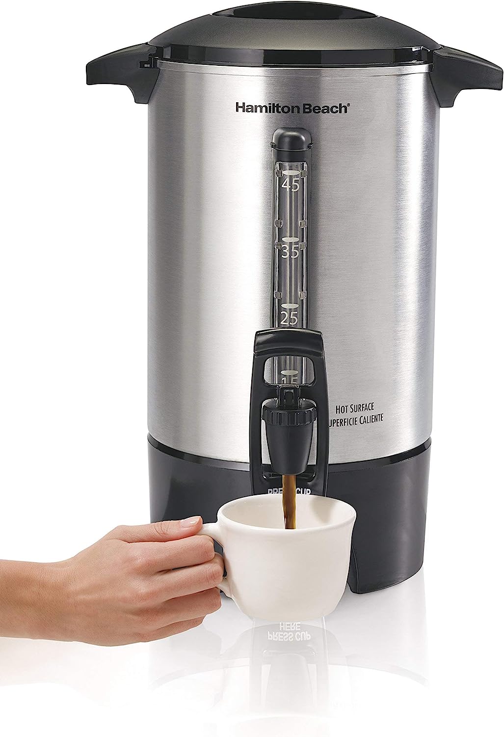 Foto 3 pulgar | Cafetera Hamilton Beach para 45 Tazas con Nivel de Agua