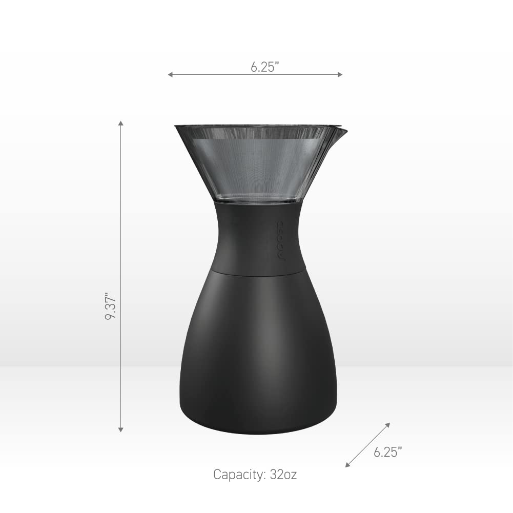 Foto 7 pulgar | Cafetera Pour Over Asobu Con Aislamiento De 960 Ml, Acero Inoxidable - Venta Internacional.