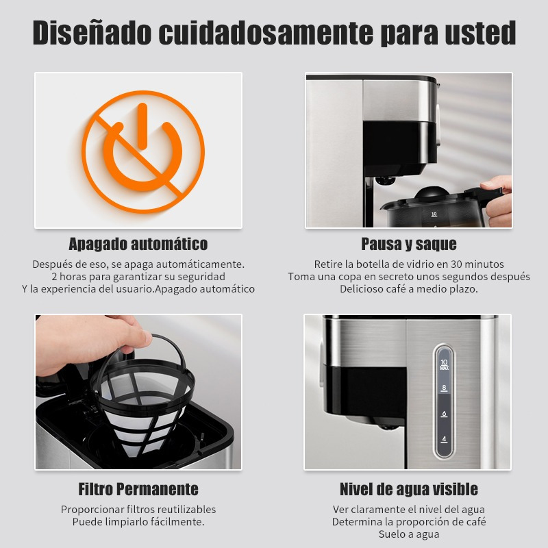 Foto 4 pulgar | Cafetera Xinest Programable con Filtro Permanente