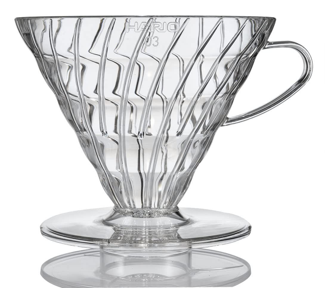 Gotero de Café Hario V60 de Plástico Tamaño 03 de 1 a 6 Tazas Transparente - Venta Internacional