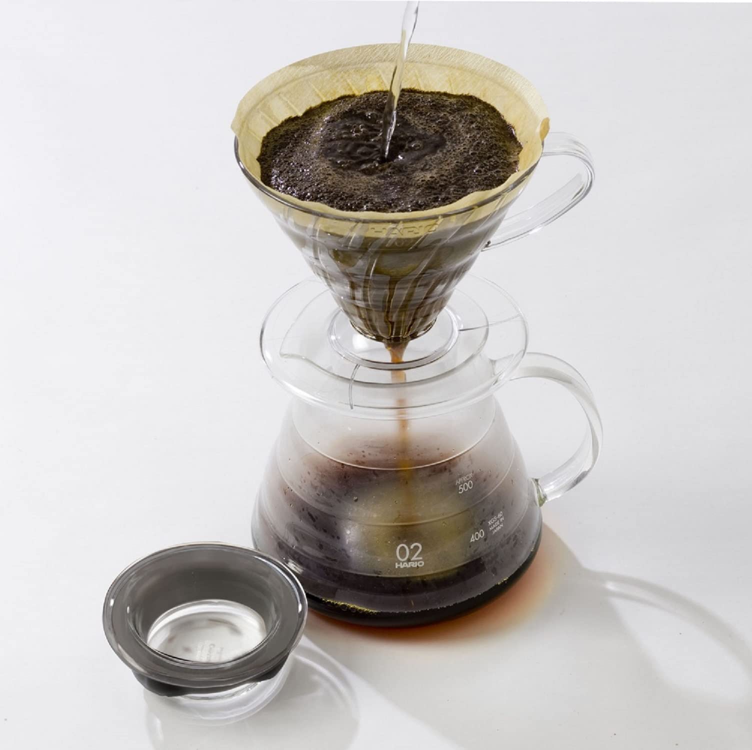 Foto 4 | Gotero de Café Hario V60 de Plástico Tamaño 03 de 1 a 6 Tazas Transparente - Venta Internacional