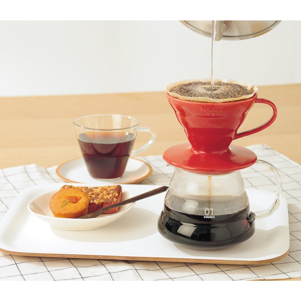 Foto 6 | Gotero de Café Hario V60 Cerámica Tamaño 02 1-4 Tazas Rojo - Venta Internacional