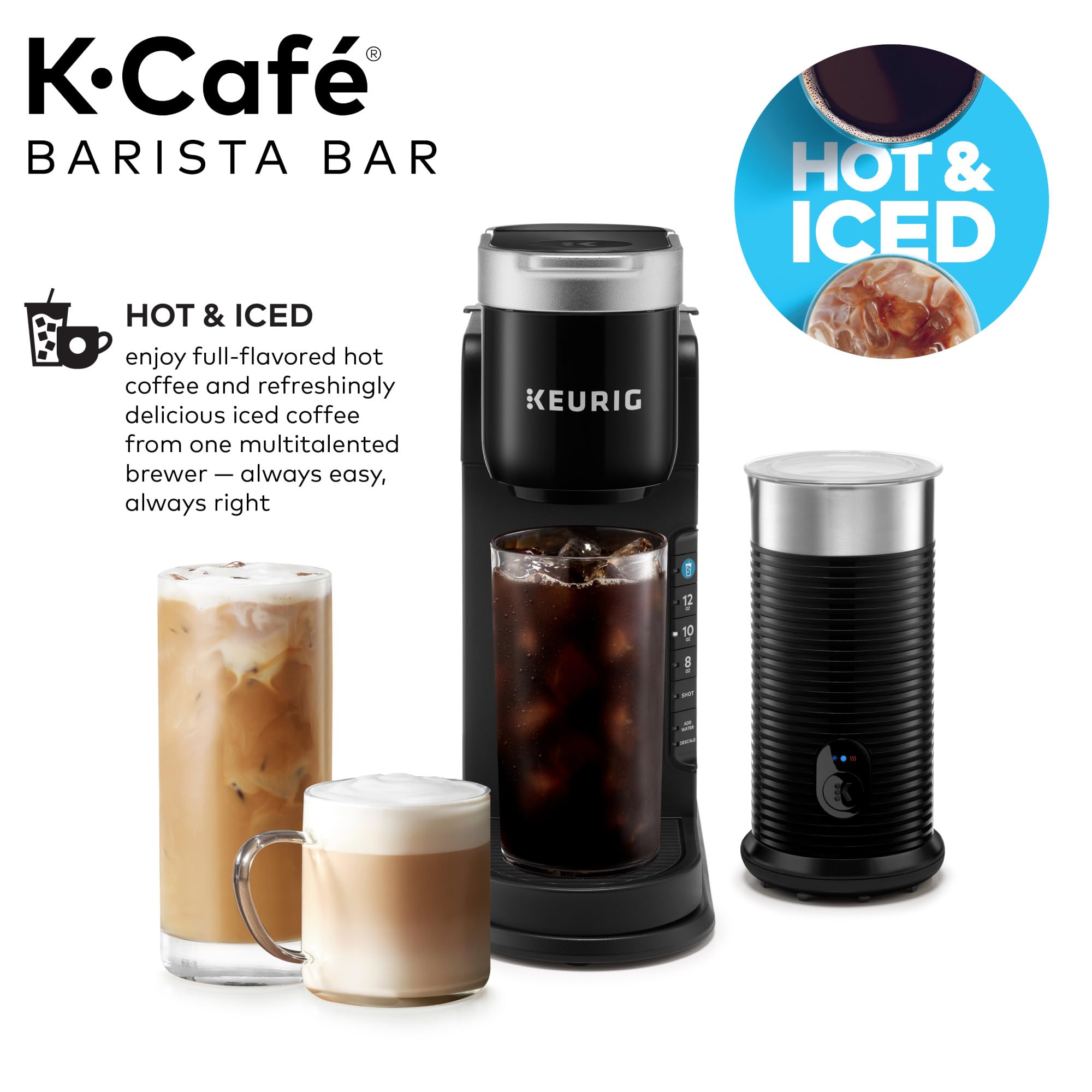 Foto 3 pulgar | Cafetera Keurig K-café Barista Bar Con Espumador Negro De 1,2 L - Venta Internacional.