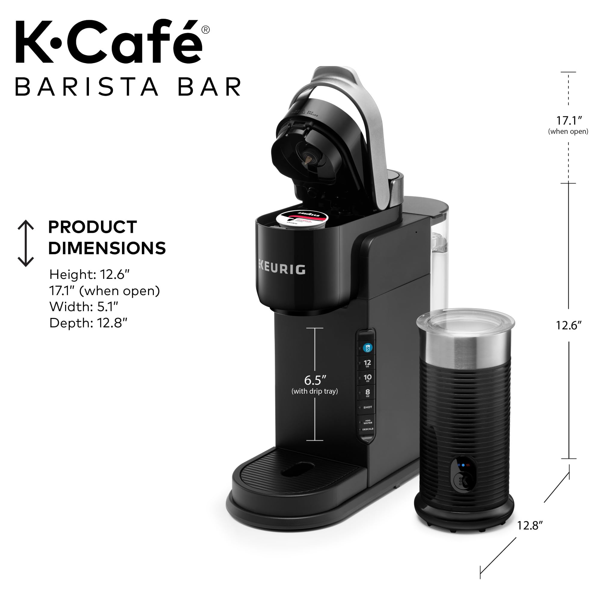 Foto 7 pulgar | Cafetera Keurig K-café Barista Bar Con Espumador Negro De 1,2 L - Venta Internacional.