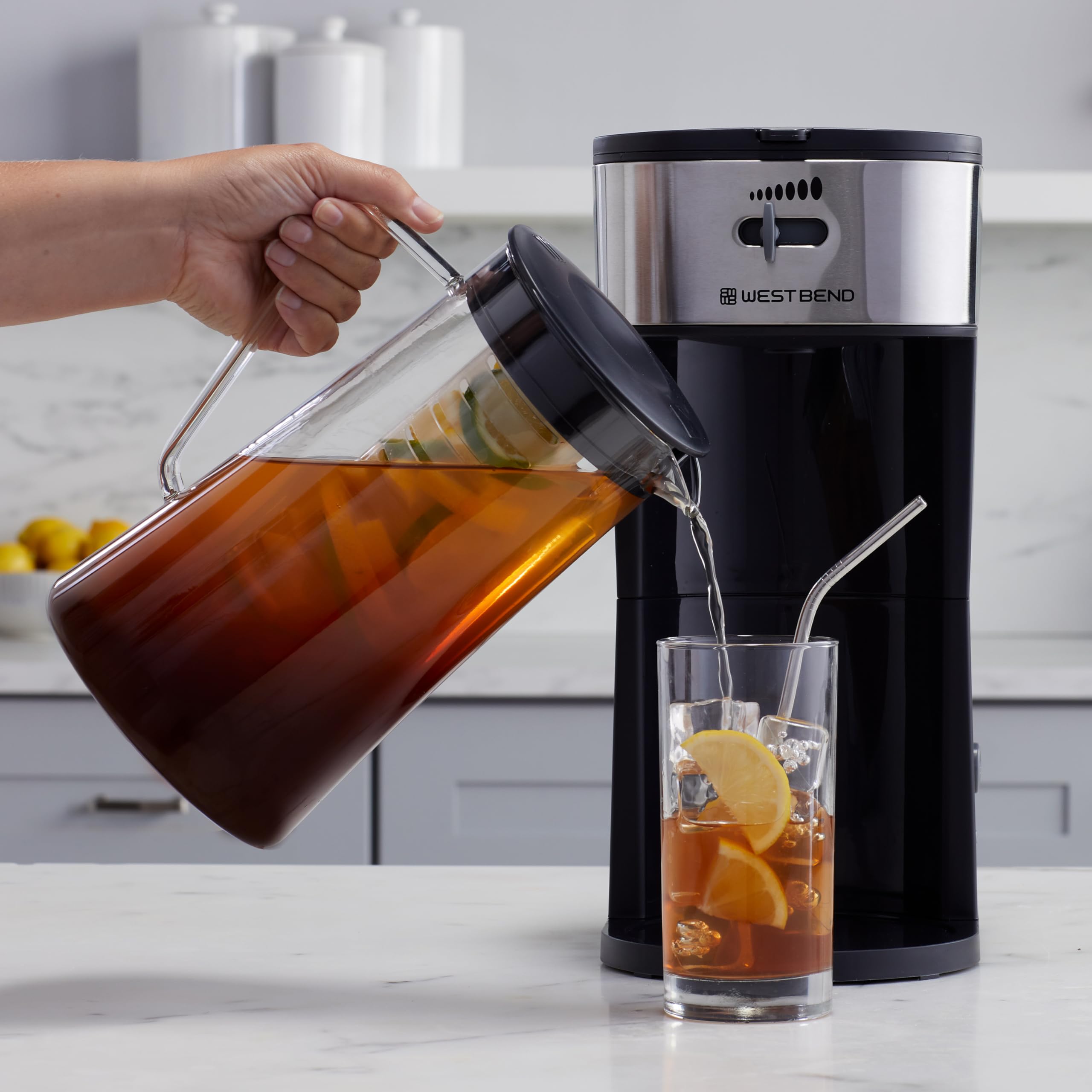 Foto 5 pulgar | Cafetera Helada y Tetera Helada West Bend It500-W Negra - Venta Internacional