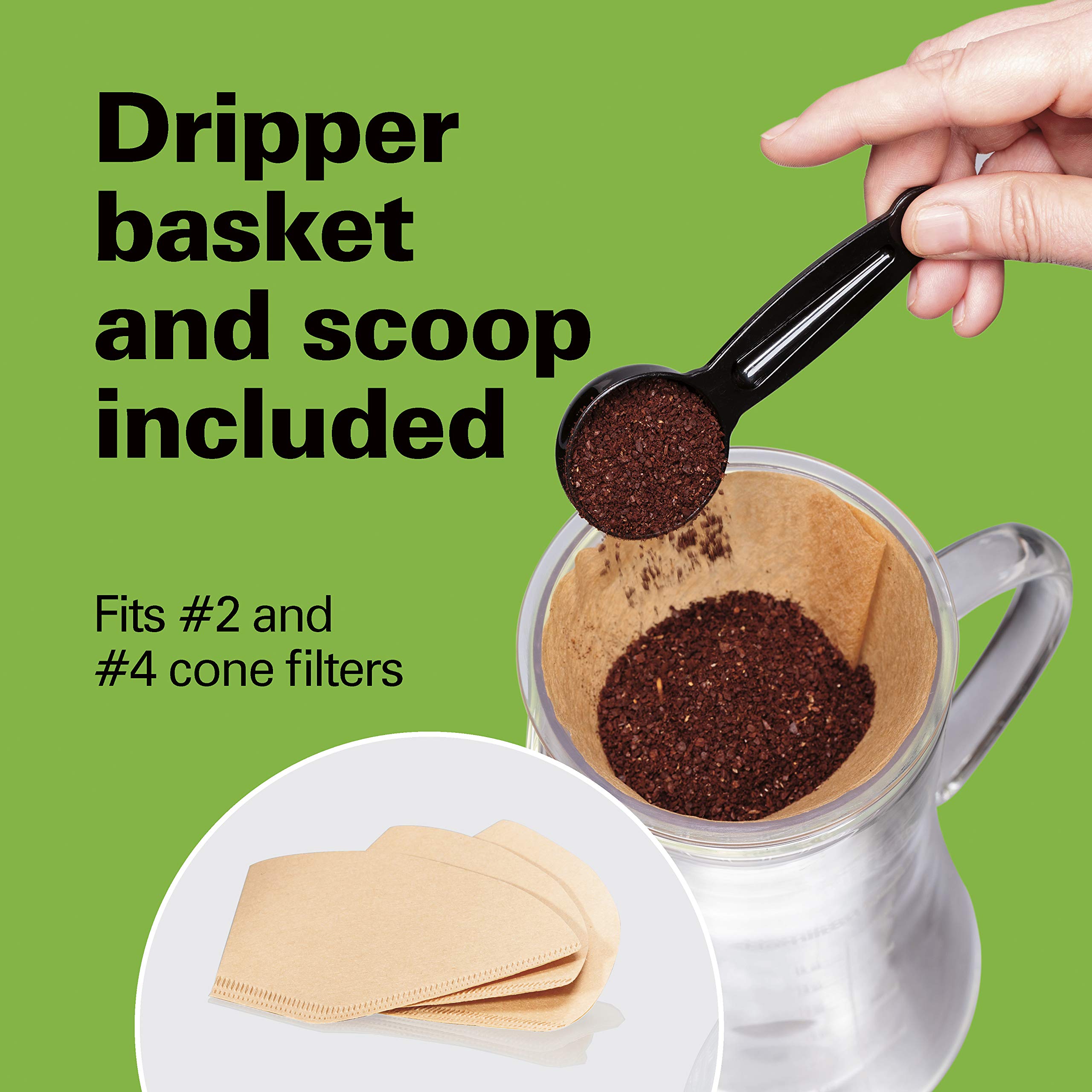 Foto 7 pulgar | Cafetera Hamilton Beach Pour Over Drip Jarra de Vidrio de 500 Ml - Venta Internacional