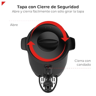 Foto 7 | Cafetera Percoladora Bogner de Acero Inoxidable 60 Tazas 1500w Bcm10l