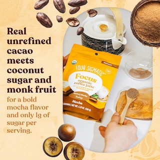 Foto 4 | Café Con Leche Four Sigmatic Focus, Moca Orgánico, Multiservicio - Venta Internacional.
