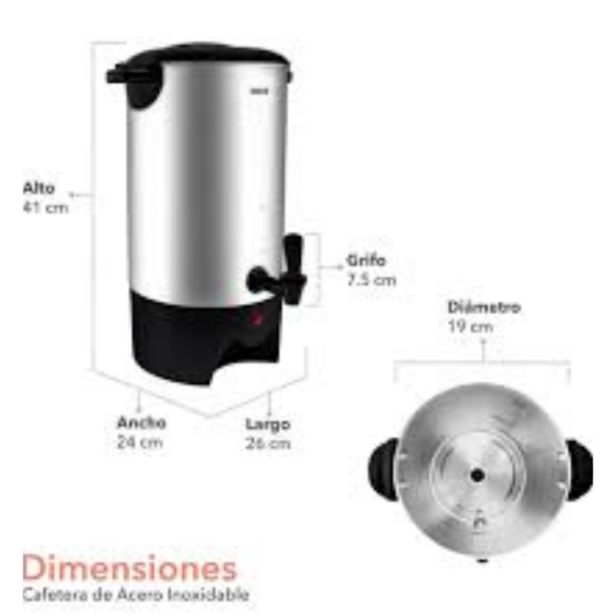 Foto 3 pulgar | Cafetera Rca de 40 Tazas