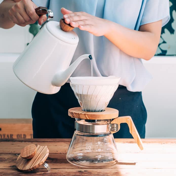 Foto 3 | Servidor De Café Hario V60  Madera De Olivo  400 Ml - Venta Internacional.