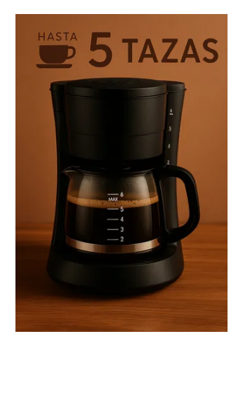 Foto 3 pulgar | Cafetera de Goteo Eléctrica con Jarra y Filtro Lavable