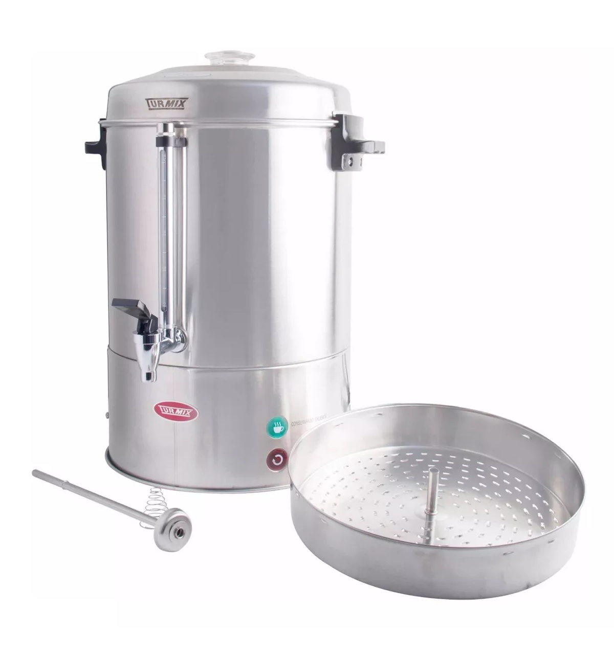 Cafetera Percoladora Turmix TU28 Acero Inoxidable 100 Taza 15 Lts