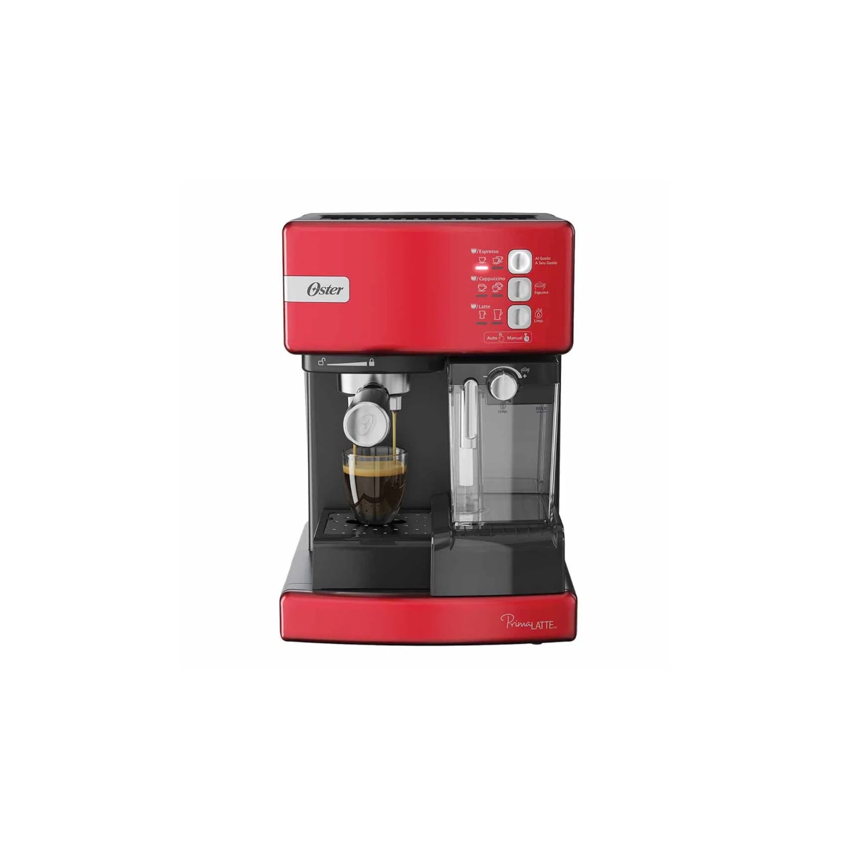 Cafetera Espresso Capuccino Prima Latte Oster 2121967 Roja $4,399