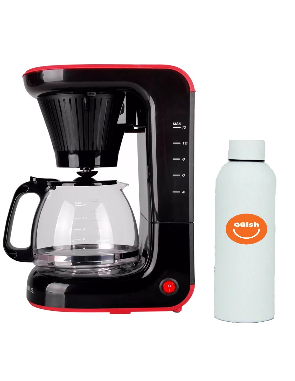 Foto 1 | Cafetera Taurus Velvet Negra + Termo De Agua Güish