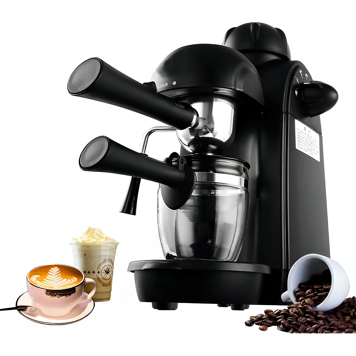 Foto 3 pulgar | Cafetera Portátil Semiautomática Eléctrica Portátil Expreso Eo Safe Imports Esi-20307 Negro