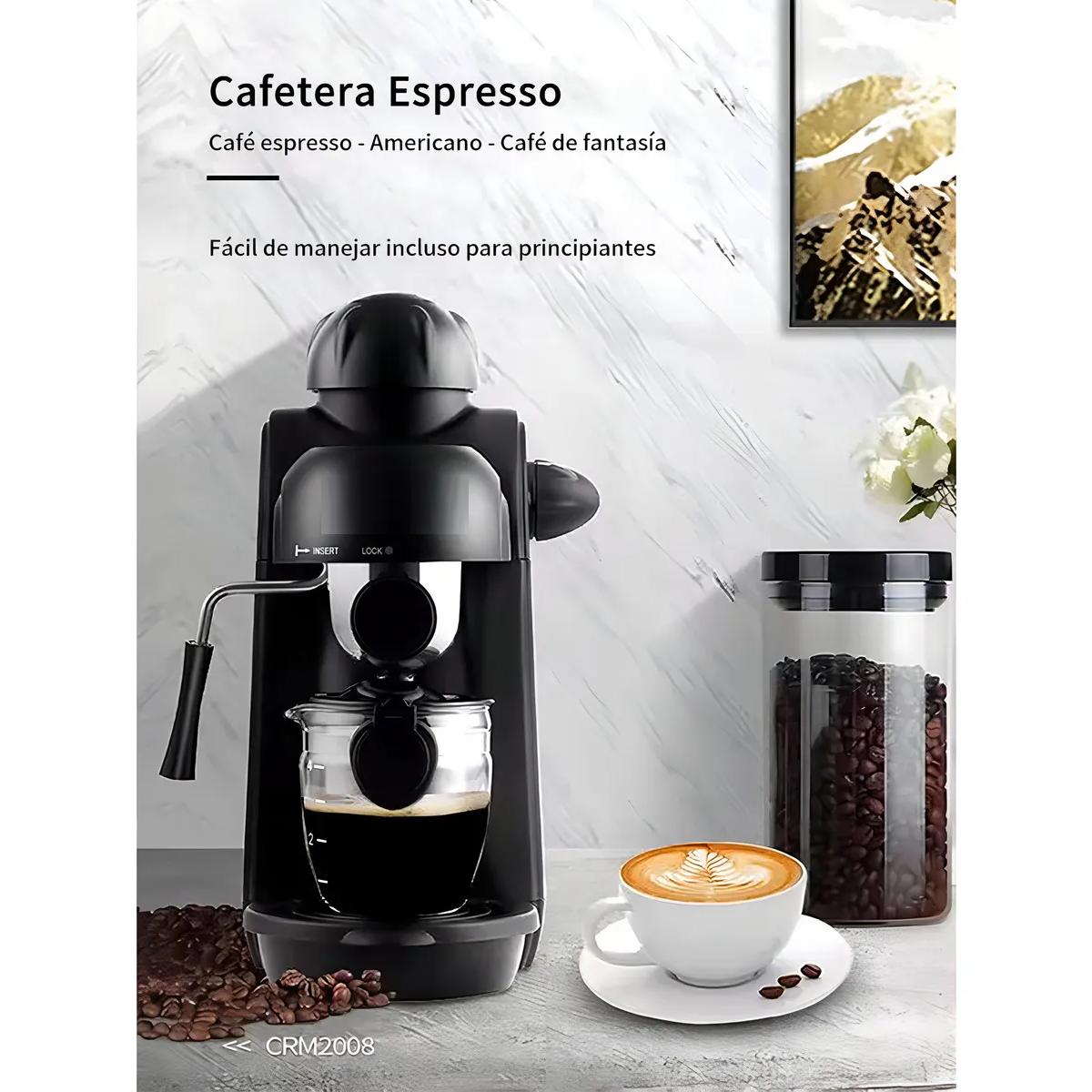 Foto 4 pulgar | Cafetera Portátil Semiautomática Eléctrica Portátil Expreso Eo Safe Imports Esi-20307 Negro