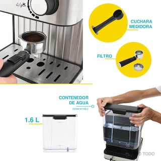 Foto 8 | Cafetera Ola Casa Oc-MceC01bk para Espresso y Capuchino 1.6 l