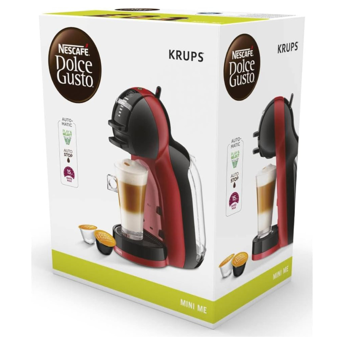 Foto 9 pulgar | Mini Cafetera Automática Krups Cápsulas Dolce Gusto Roja