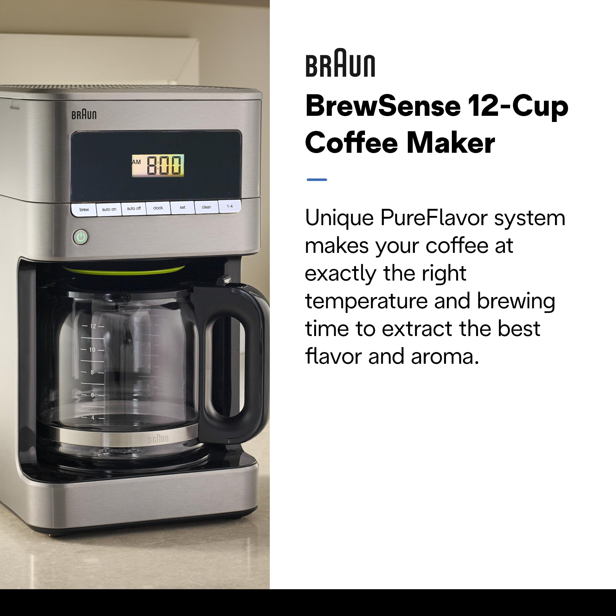 Foto 3 pulgar | Venta Internacional - Cafetera Braun Brewsense Drip 12 Tazas de Acero Inoxidable