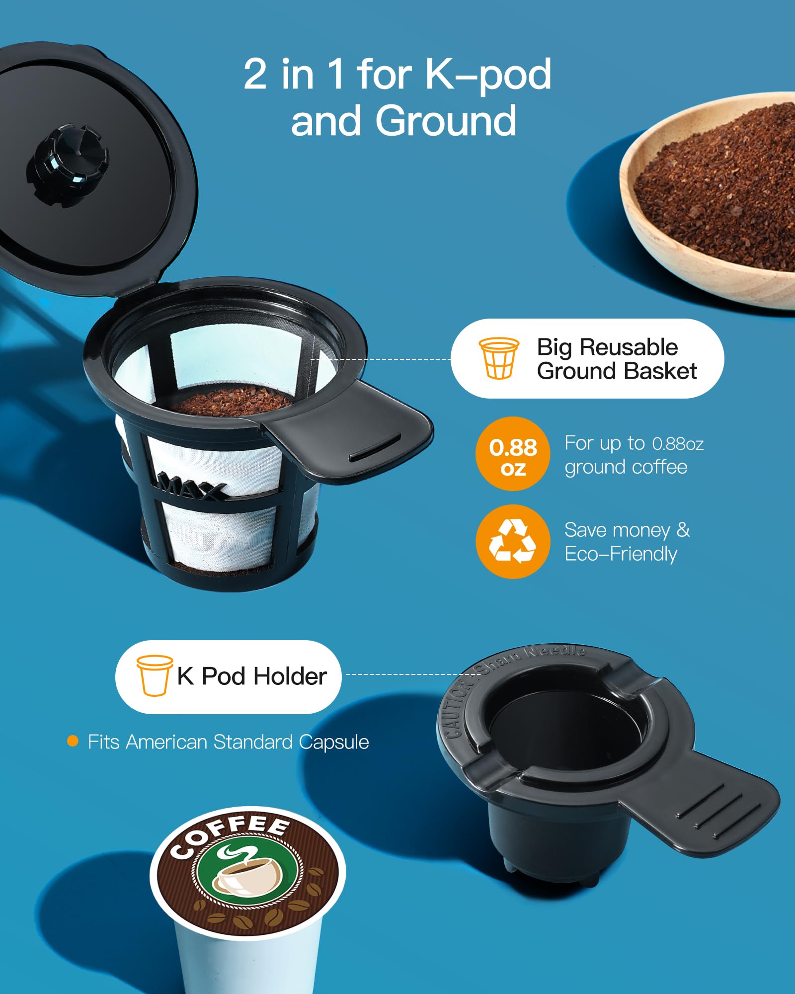 Foto 4 pulgar | Cafetera Famiworths Iced Hot de Una Sola Porción K Cup Molida - Venta Internacional