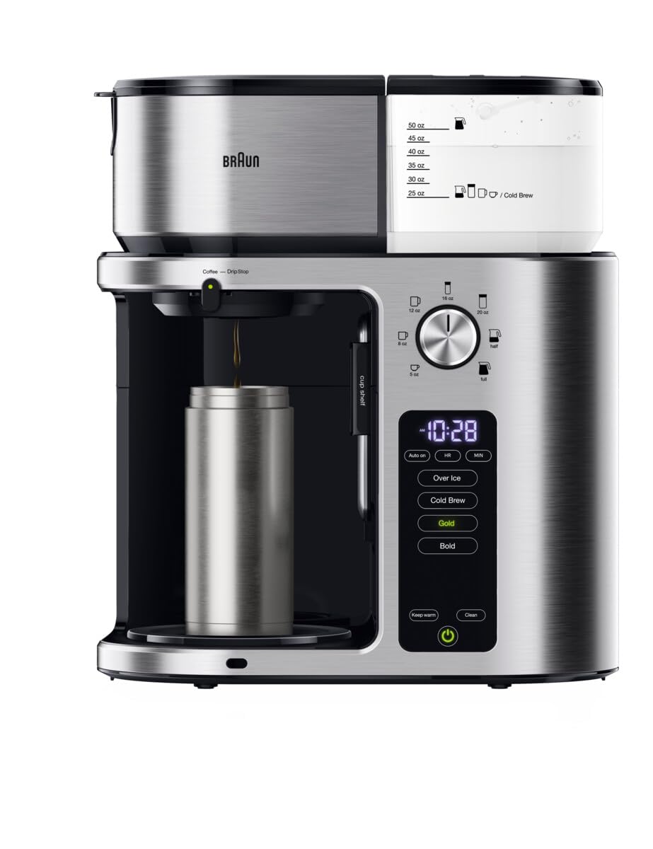 Foto 4 pulgar | Cafetera Braun Multiserve Plus Kf9270si de Acero Inoxidable para 10 Tazas - Venta Internacional