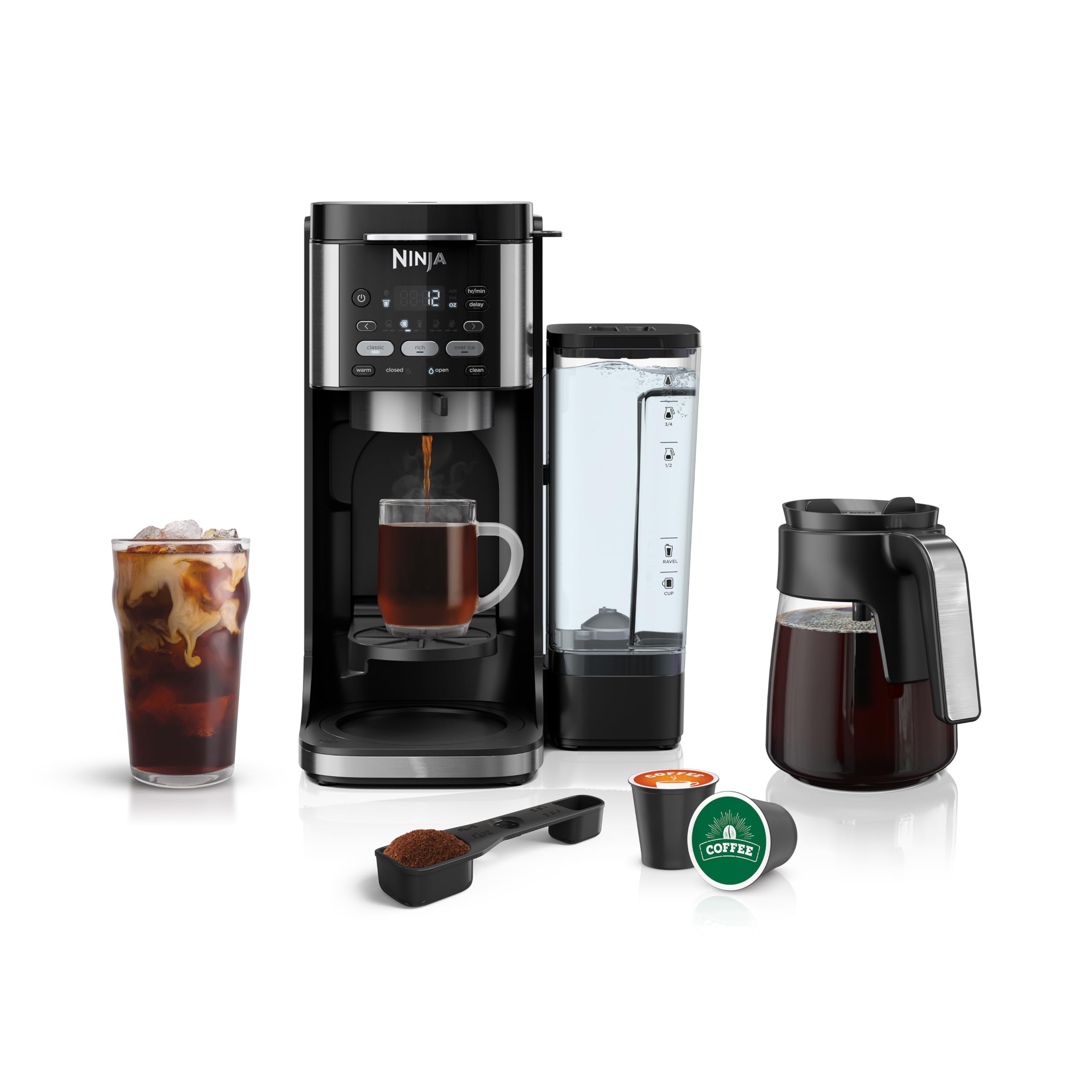 Cafetera Ninja Cfp101 Dualbrew con Goteo Caliente y Helado para 12 Tazas - Venta Internacional