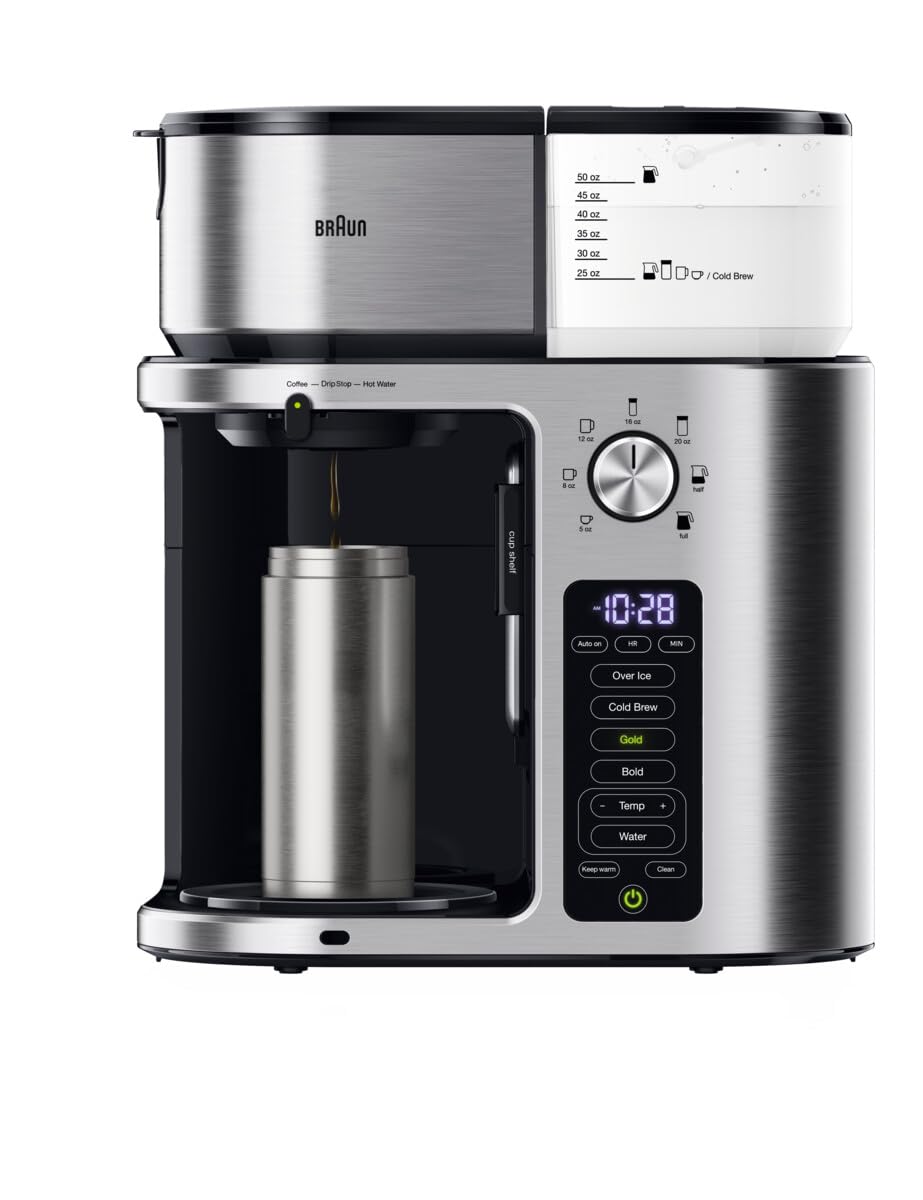 Foto 4 pulgar | Cafetera Braun Multiserve Plus Kf9370si 2.4 l 10 Tazas - Venta Internacional