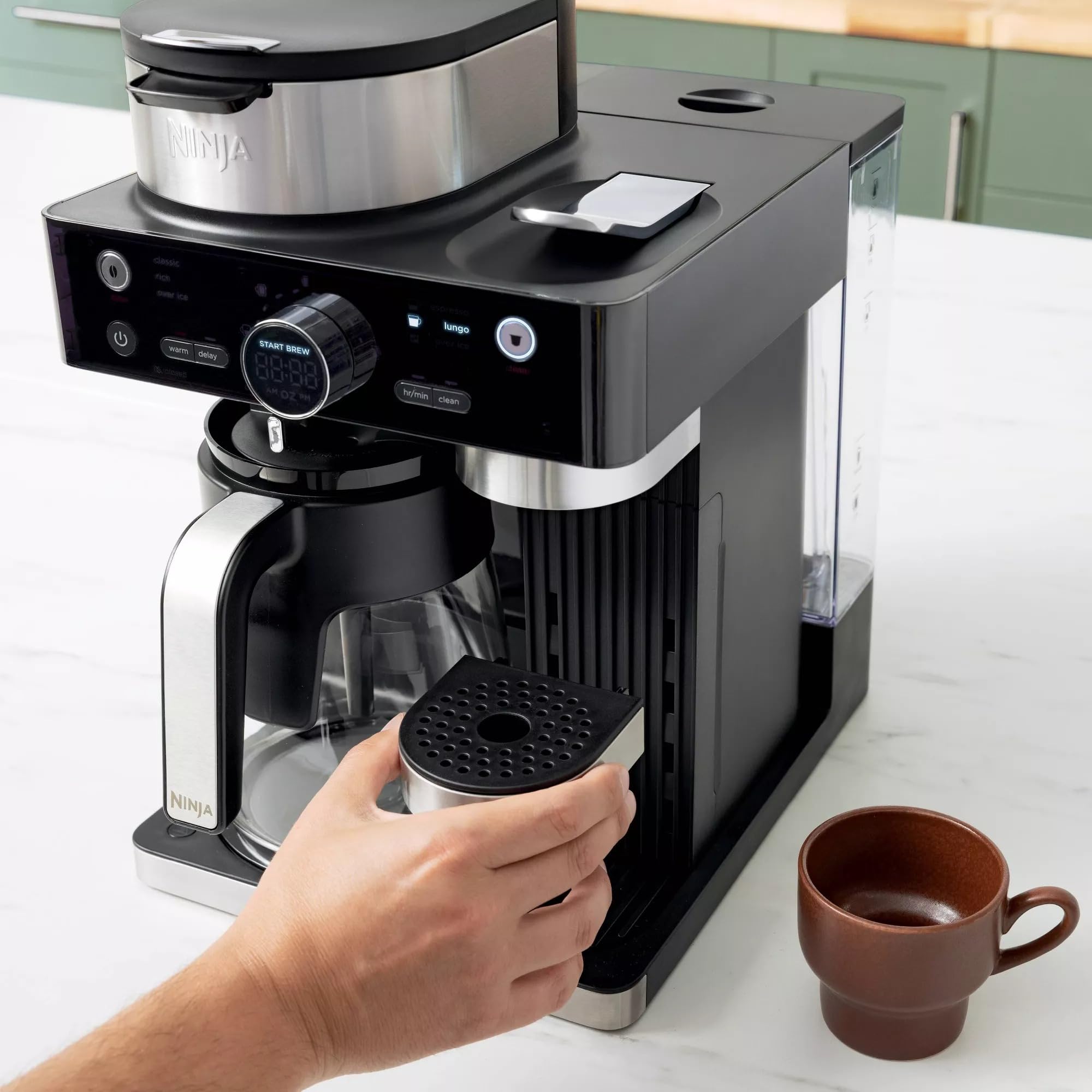 Foto 6 pulgar | Coffee Barista System Ninja Cfn601 Jarra para 12 Tazas Color Negro - Venta Internacional