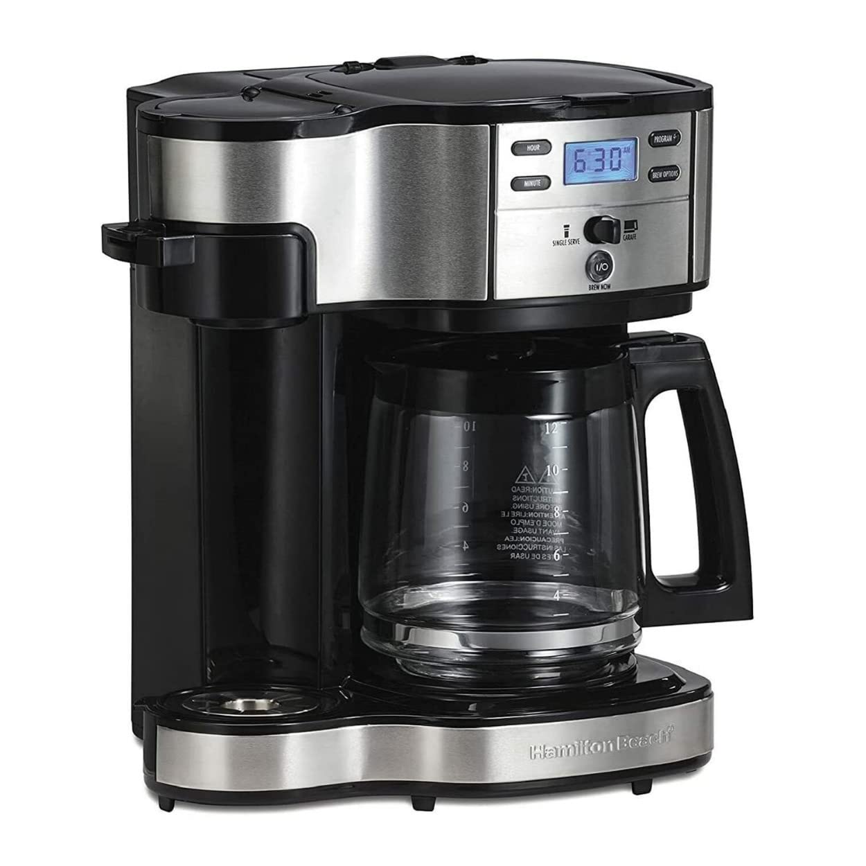 Cafetera Hamilton Beach 49980z Cafetera de 2 Vías 12 Tazas - Venta Internacional