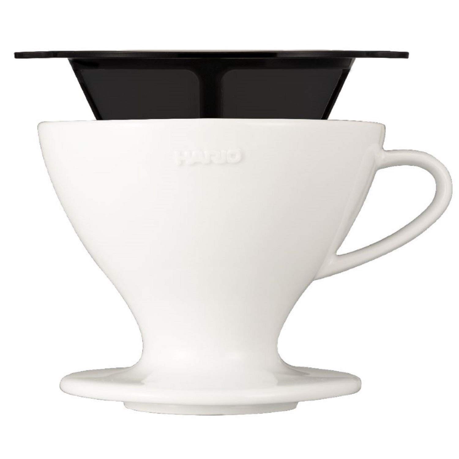 Gotero Pourover Hario W60, Tamaño 02, Cerámica Blanca - Venta Internacional.