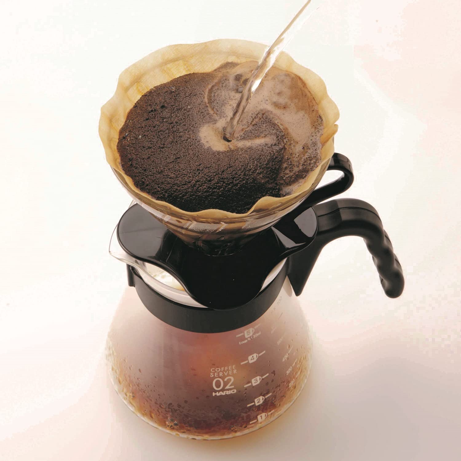 Foto 4 | Gotero De Café Hario V60 De Cristal Tamaño 02 Negro - Venta Internacional.