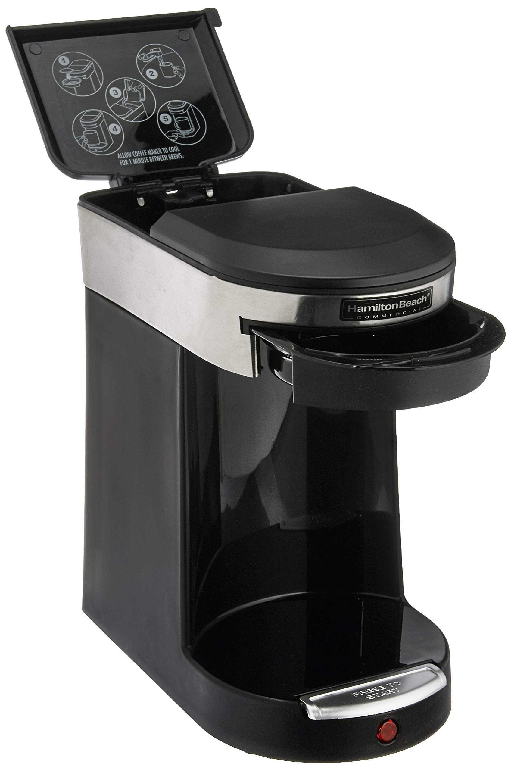 Foto 4 pulgar | Cafetera en Cápsulas Hamilton Beach Commercial Deluxe 1 Taza - Venta Internacional