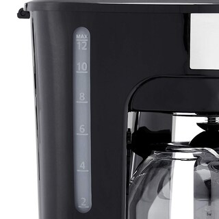 Foto 4 | Cafetera para 12 Tazas con Filtro Reutilizable Negro - Venta Internacional