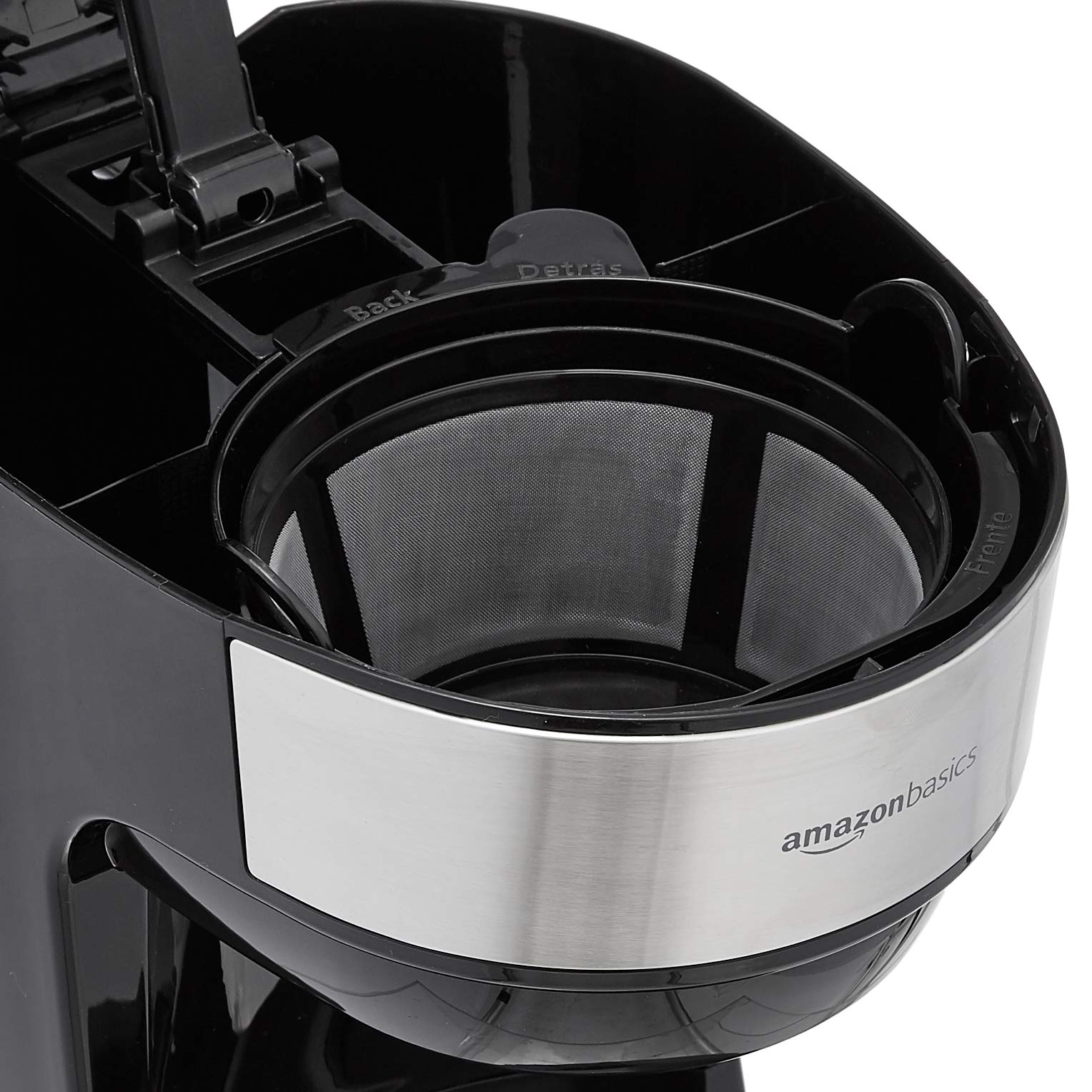 Foto 6 | Cafetera para 12 Tazas con Filtro Reutilizable Negro - Venta Internacional