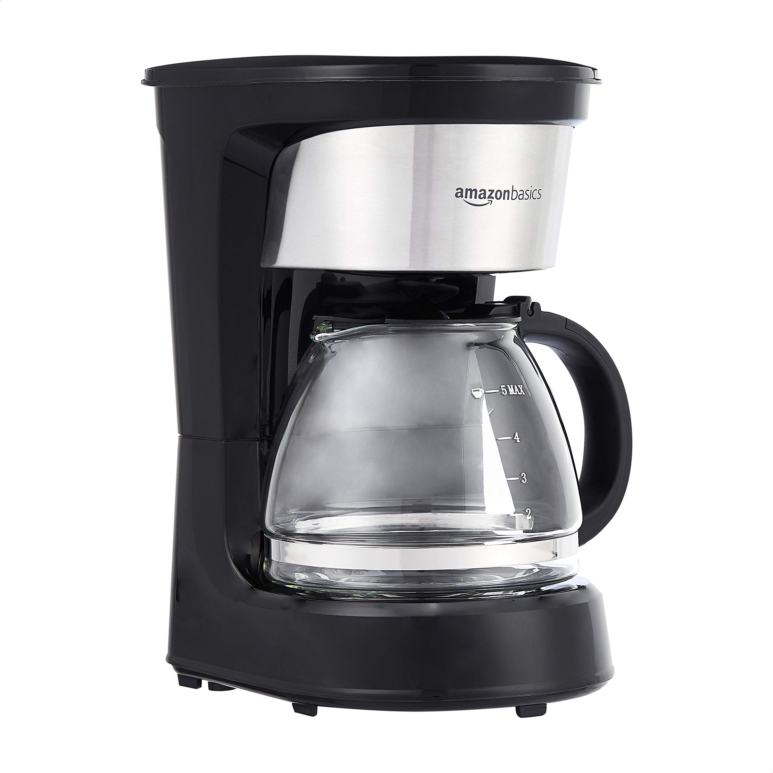 Foto 1 | Cafetera Amazon Basics de 5 Tazas con Filtro Reutilizable Negro - Venta Internacional