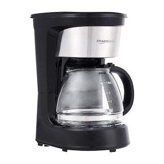 Foto 1 | Cafetera Amazon Basics de 5 Tazas con Filtro Reutilizable Negro - Venta Internacional