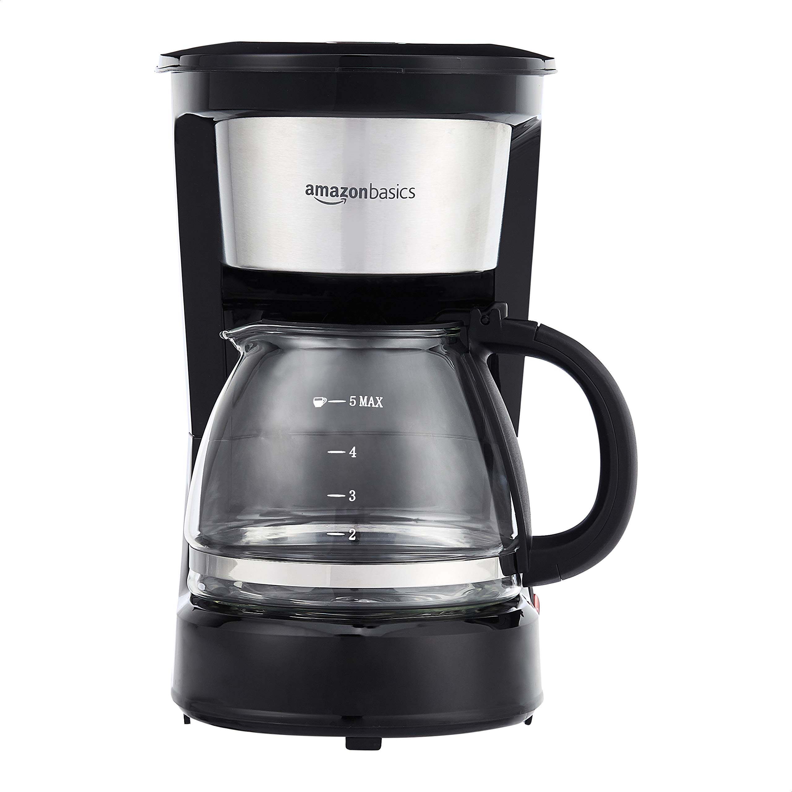 Foto 3 pulgar | Cafetera Amazon Basics de 5 Tazas con Filtro Reutilizable Negro - Venta Internacional