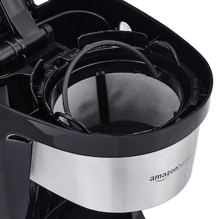 Foto 6 | Cafetera Amazon Basics de 5 Tazas con Filtro Reutilizable Negro - Venta Internacional